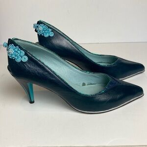 Little Moon Parisian Heels Sz 39 Feminine 50’s  Retro Cosplay Reflective Pin-up
